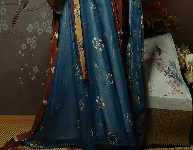 Tang Palace Night Banquet: Yellow Traditional Hanfu - Ethereal for Spring/Summer - Lightweight Daily Wear