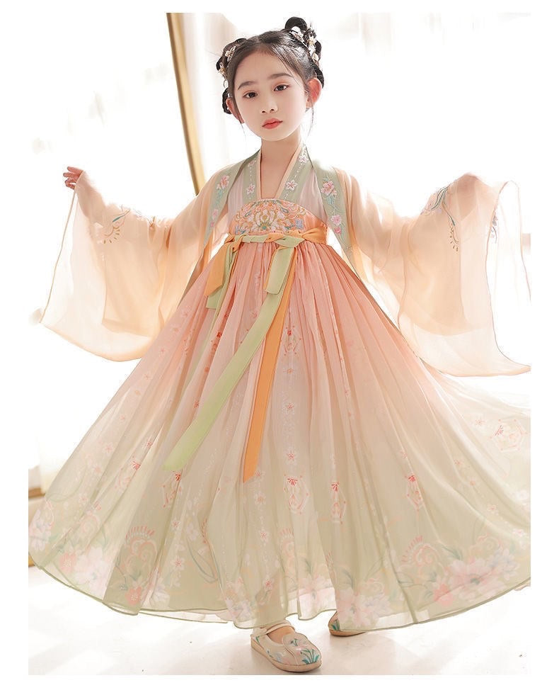 PreOder: Twilight Glow: Ethereal Girl's Hanfu Dress