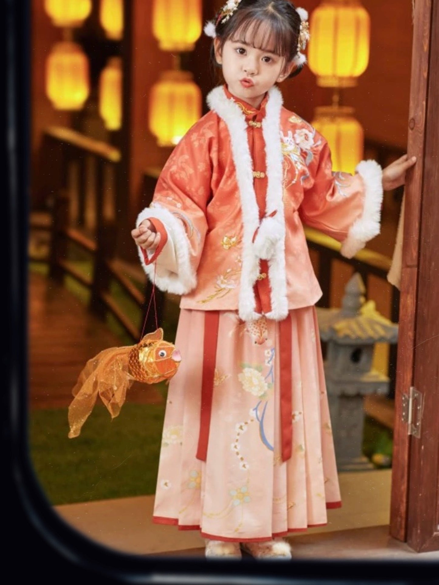 PreOrder: Koi Splendor - Traditional Hanfu for Little Girls: Chinese Elegance