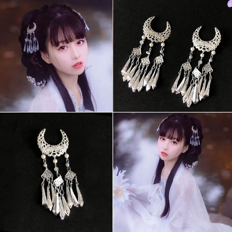 Elegant Butterfly Tassel Hairpin: Traditional Chinese Hanfu Hair Ornament - Exquisite Step Shake Hair Stick for Classical Style